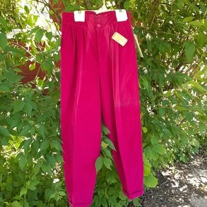 Vintage 1980 DS fuscia corduroy pants size 11